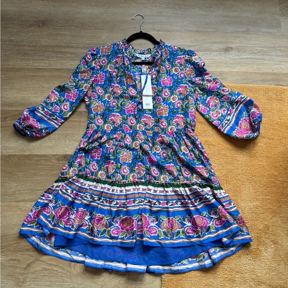 NWT Veronica Beard Sarong Floral Print Hawken Dress Size 4 - Picture 6 of 11